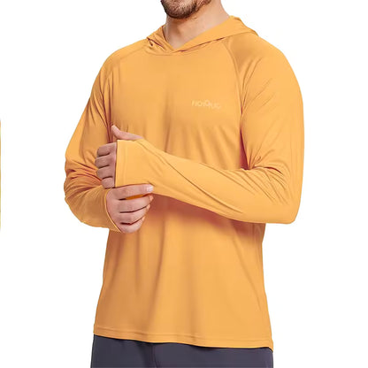 Long-sleeve hooded T-shirt