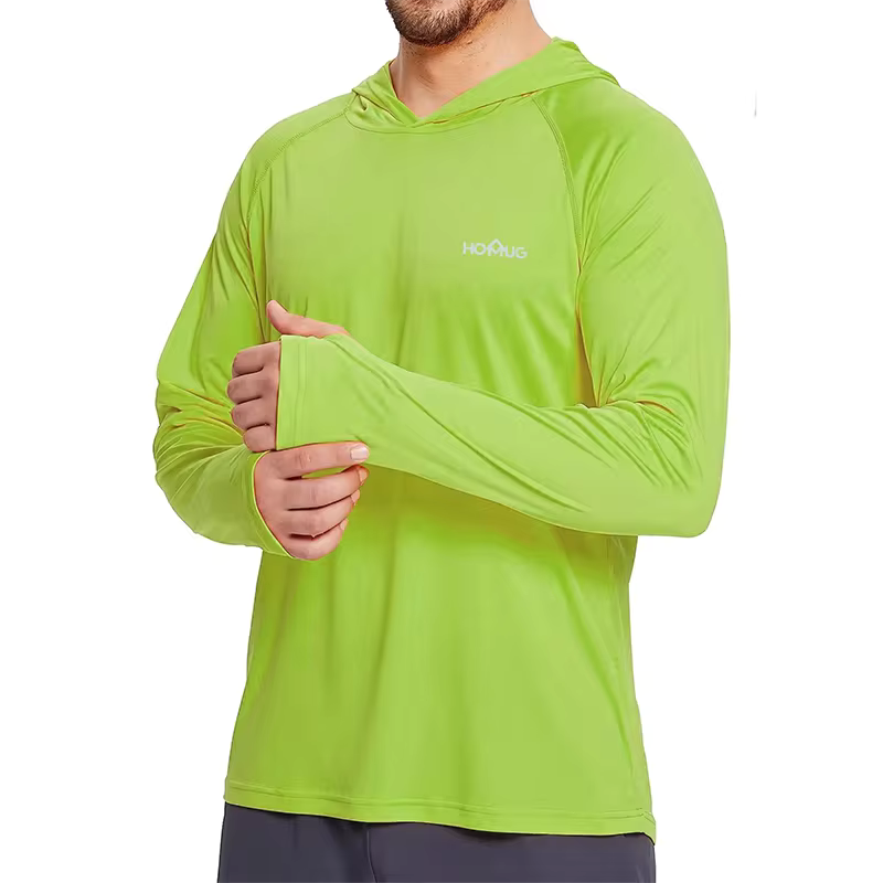 Long-sleeve hooded T-shirt